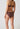 Rückansicht von einem Damen-Model, das HU plum truffle mikrofaser Rio Slip trägt