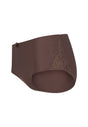 Ansicht von einem Damen-Model, das HU plum truffle mikrofaser Maxi Slip trägt