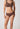 Vorderansicht von einem Damen-Model, das HU plum truffle mikrofaser Midi Slip trägt