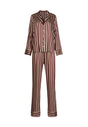 Vorderansicht (Freisteller) von HU rhubarb stripes modal/viskose/tencel Pyjama lang