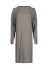 Vorderansicht (Freisteller) von HU taupe grey melange modal/viskose/tencel Kleid