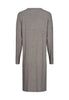 Rückansicht (Freisteller) von HU taupe grey melange modal/viskose/tencel Kleid
