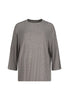 Vorderansicht (Freisteller) von HU taupe grey melange modal/viskose/tencel Shirt kurzarm