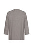 Rückansicht (Freisteller) von HU taupe grey melange modal/viskose/tencel Shirt kurzarm