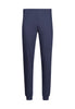 Ansicht von einem Herren-Model, das HU denimblue houndstooth check baumwolle Pyjama lang trägt