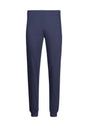 Ansicht von einem Herren-Model, das HU denimblue houndstooth check baumwolle Pyjama lang trägt