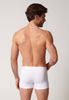 Rückansicht von einem Herren-Model, das HU white baumwolle Pants Doppelpack trägt