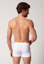 Rückansicht von einem Herren-Model, das HU white baumwolle Pants Doppelpack trägt