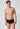 Vorderansicht von einem Herren-Model, das HU black baumwolle Slip mit Eingriff Doppelpack trägt