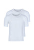 Vorderansicht (Freisteller) von HU white baumwolle Shirt kurzarm Doppelpack