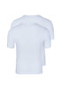 Rückansicht (Freisteller) von HU white baumwolle Shirt kurzarm Doppelpack
