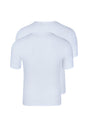 Rückansicht (Freisteller) von HU white baumwolle Shirt kurzarm Doppelpack