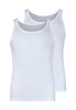 Vorderansicht (Freisteller) von HU white baumwolle Tanktop Doppelpack