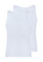 Rückansicht (Freisteller) von HU white baumwolle Tanktop Doppelpack