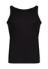 Ansicht von einem Herren-Model, das HU black baumwolle Tanktop Doppelpack trägt
