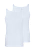 Rückansicht (Freisteller) von HU white baumwolle Tanktop Doppelpack