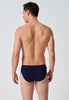 Ansicht von einem Herren-Model, das HU blue pinstripe selection baumwolle Slip Doppelpack trägt