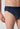 Nahaufnahme von einem Herren-Model, das HU blue pinstripe selection baumwolle Slip Doppelpack trägt