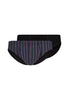 Vorderansicht (Freisteller) von HU black stripes selection baumwolle Slip Doppelpack