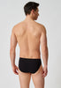 Ansicht von einem Herren-Model, das HU black stripes selection baumwolle Slip Doppelpack trägt