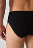Ansicht von einem Herren-Model, das HU black stripes selection baumwolle Slip Doppelpack trägt