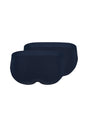 Rückansicht (Freisteller) von HU dress blue baumwolle Slip Doppelpack