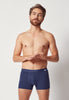 Vorderansicht von einem Herren-Model, das HU navy baumwolle Pants Doppelpack trägt