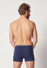 Rückansicht von einem Herren-Model, das HU navy baumwolle Pants Doppelpack trägt