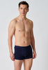 Ansicht von einem Herren-Model, das HU blue pinstripe selection baumwolle Pants Doppelpack trägt