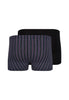 Rückansicht (Freisteller) von HU black stripes selection baumwolle Pants Doppelpack