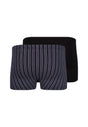 Rückansicht (Freisteller) von HU black stripes selection baumwolle Pants Doppelpack