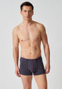 Vorderansicht von einem Herren-Model, das HU black stripes selection baumwolle Pants Doppelpack trägt