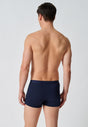 Rückansicht von einem Herren-Model, das HU dress blue baumwolle Pants Doppelpack trägt