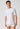 Vorderansicht von einem Herren-Model, das HU white baumwolle Shirt kurzarm trägt