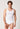Vorderansicht von einem Herren-Model, das HU white baumwolle Tanktop trägt