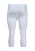 Rückansicht (Freisteller) von HU white baumwolle Pants 3/4 lang mit Eingriff