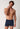 Vorderansicht von einem Herren-Model, das HU navy baumwolle Pants mit Eingriff trägt