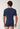 Rückansicht von einem Herren-Model, das HU navy baumwolle Shirt kurzarm trägt