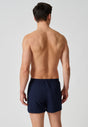 Rückansicht von einem Herren-Model, das HU dress blue baumwolle Boxershorts trägt