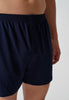 Nahaufnahme von einem Herren-Model, das HU dress blue baumwolle Boxershorts trägt