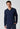 Vorderansicht von einem Herren-Model, das HU dress blue baumwolle Shirt langarm trägt