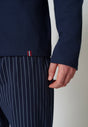 Ansicht von einem Herren-Model, das HU dress blue baumwolle Shirt langarm trägt