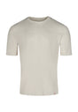 Vorderansicht (Freisteller) von HU beige melange baumwolle Shirt kurzarm