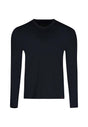 Vorderansicht (Freisteller) von HU black baumwolle Shirt langarm