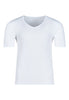 Vorderansicht (Freisteller) von HU white modal/viskose/tencel V-Shirt kurzarm