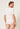 Rückansicht von einem Herren-Model, das HU white modal/viskose/tencel V-Shirt kurzarm trägt