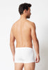 Rückansicht von einem Herren-Model, das HU white baumwolle Pants Doppelpack trägt