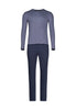 Vorderansicht (Freisteller) von HU faded denim baumwolle Pyjama lang