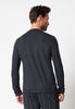 Ansicht von einem Herren-Model, das HU anthracite baumwolle Shirt langarm trägt