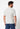 Rückansicht von einem Herren-Model, das HU beige melange baumwolle Shirt kurzarm trägt